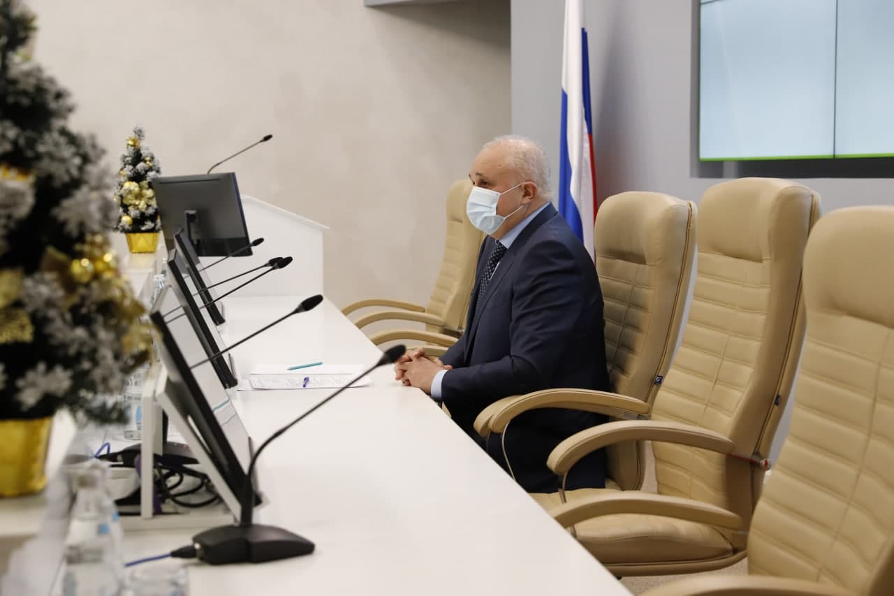 Сергей Цивилев обсудил с представителями Кузбасской торгово-промышленной палаты работу бизнеса в условиях пандемии