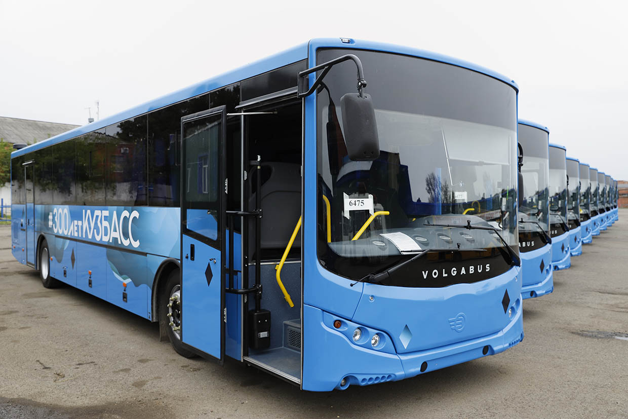 Десять новых автобусов поступили в Кузбасс по региональной госпрограмме обновления транспорта