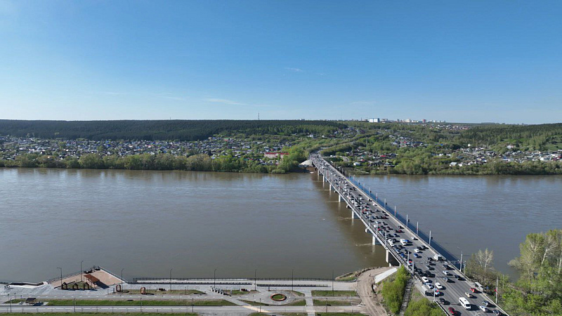 Сегодня, 24 мая, в 23:00 будет частично перекрыто автомобильное движение по Кузбасскому мосту