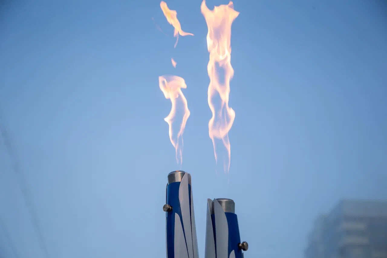 КуZбасс встречает эстафету огня II зимних Международных спортивных игр «Дети Азии»