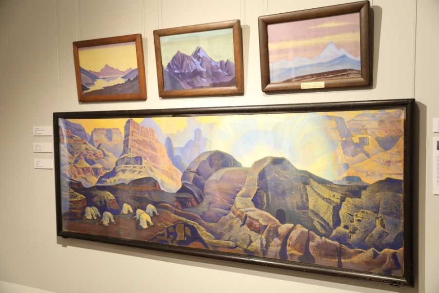 В Музее изобразительных искусств Кузбасса открылась выставка подлинных работ Николая и Святослава Рерихов