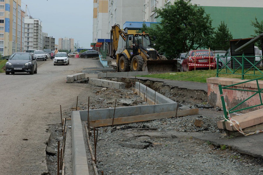 В Кемерове ведётся строительство 500-метрового продолжения улицы 2-й Заречной