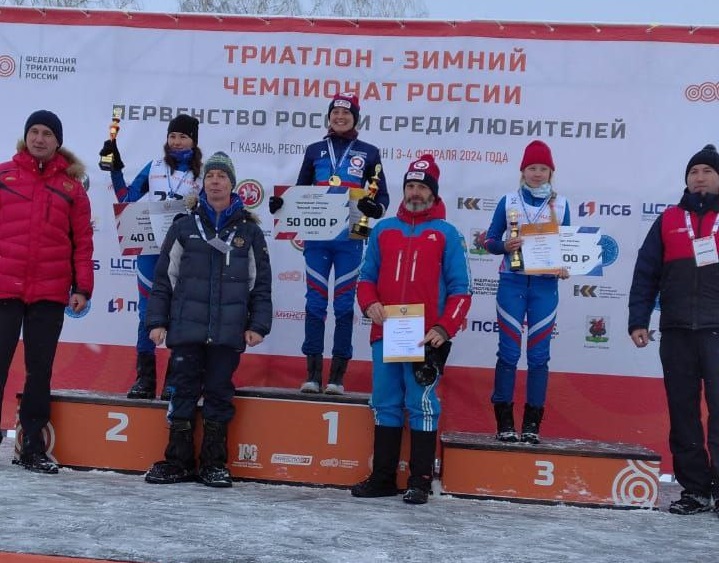 Кемеровчанка - победительница Чемпионата России по зимнему триатлону
