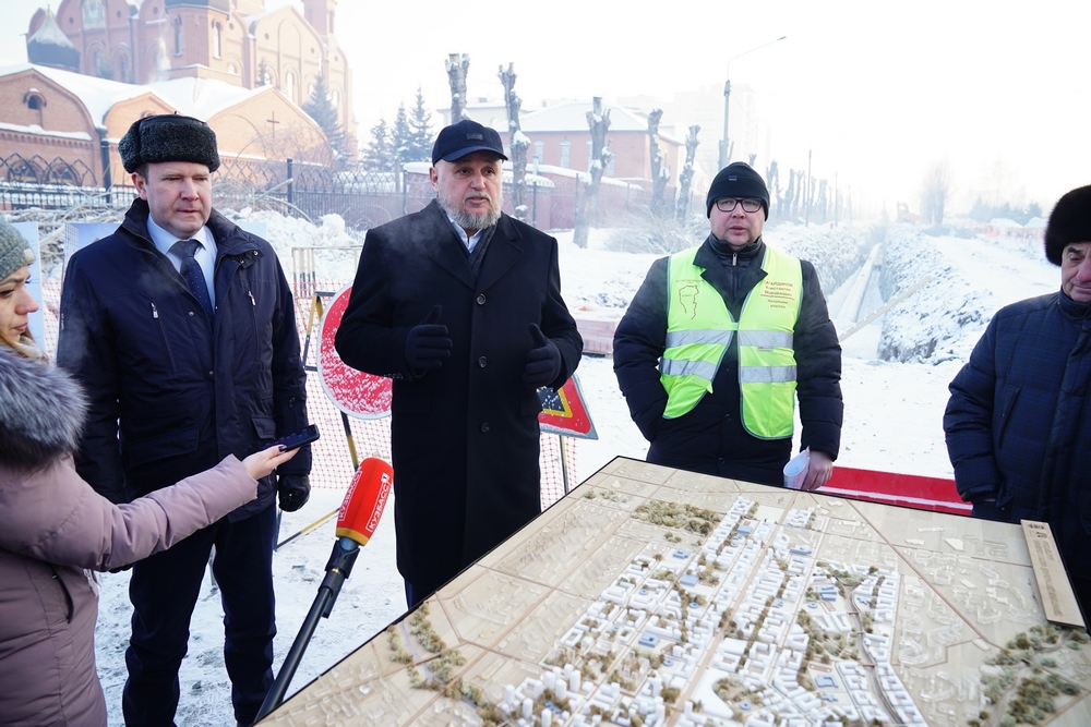 Сергей Цивилев провел пресс-тур по важнейшим объектам застройки заискитимской части Центрального района Кемерова